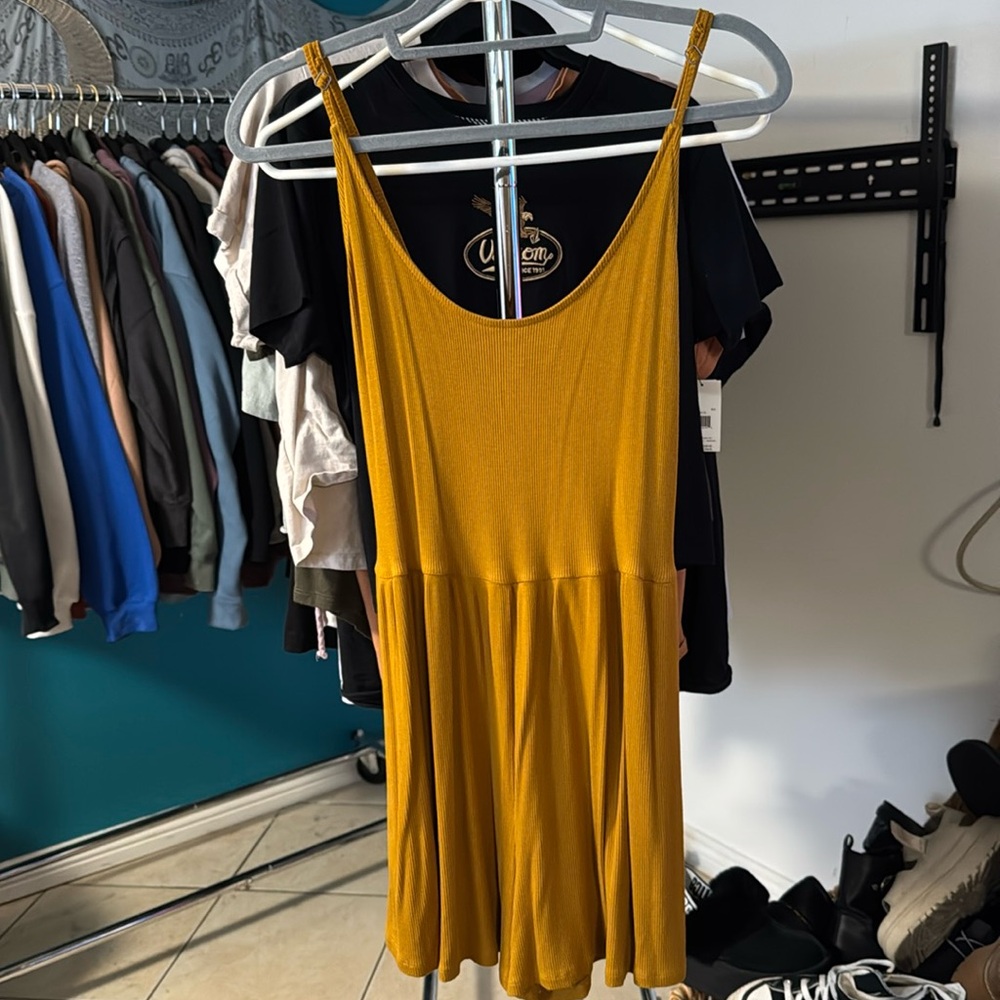 Yellow mustard romper